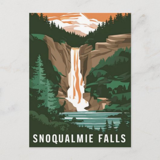 Snoqualmie Herfsten, WA Briefkaart (Voorkant)
