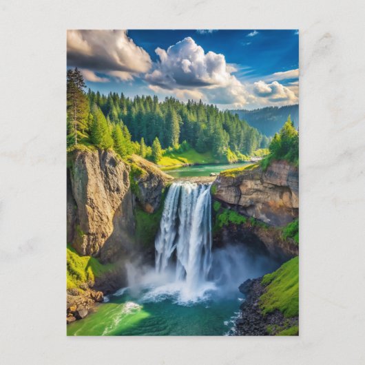 Snoqualmie Herfsten, WA Briefkaart (Voorkant)