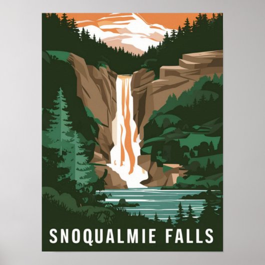 Snoqualmie Herfsten, WA Poster (Voorkant)