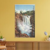 Snoqualmie-Herfsten, WA - Uitzicht Herfsten bovena Canvas Afdruk (Insitu (Woonkamer))