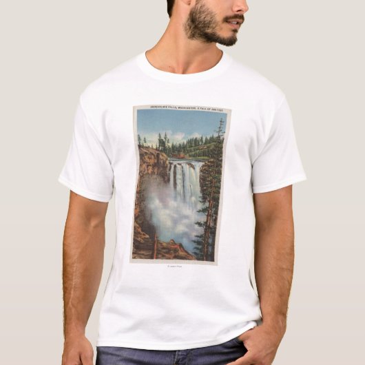 Snoqualmie-Herfsten, WA - Uitzicht Herfsten bovena T-shirt (Voorkant)