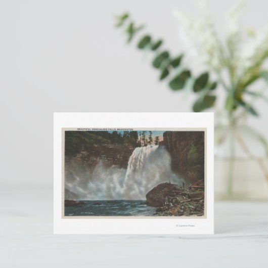 Snoqualmie-Herfsten, WA - Uitzicht Herfsten ondera Briefkaart (Staand voorkant)