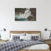 Snoqualmie-Herfsten, WA - Uitzicht Herfsten ondera Canvas Afdruk (Insitu (Slaapkamer))