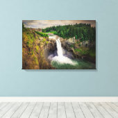 Snoqualmie Herfsten Washington Canvas Afdruk (Insitu (Houten vloer))