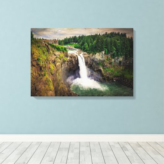Snoqualmie Herfsten Washington Canvas Afdruk (Insitu (Houten vloer))
