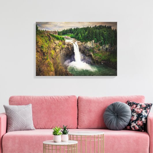 Snoqualmie Herfsten Washington Canvas Afdruk (Insitu (Woonkamer))
