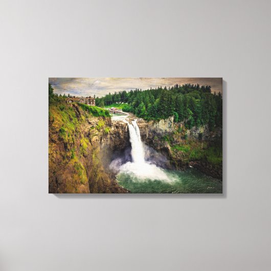 Snoqualmie Herfsten Washington Canvas Afdruk (Voorkant)
