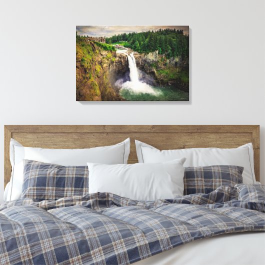 Snoqualmie Herfsten Washington Canvas Afdruk (Insitu (Slaapkamer))