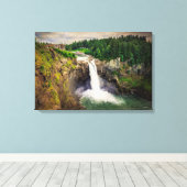 Snoqualmie Herfsten Washington Canvas Afdruk (Insitu (Houten vloer))