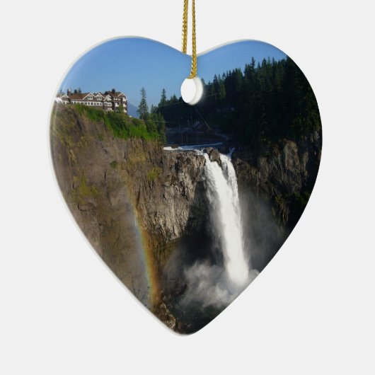 Snoqualmie Herfsten Washington Keramisch Ornament (Rechts)