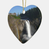 Snoqualmie Herfsten Washington Keramisch Ornament (Links)