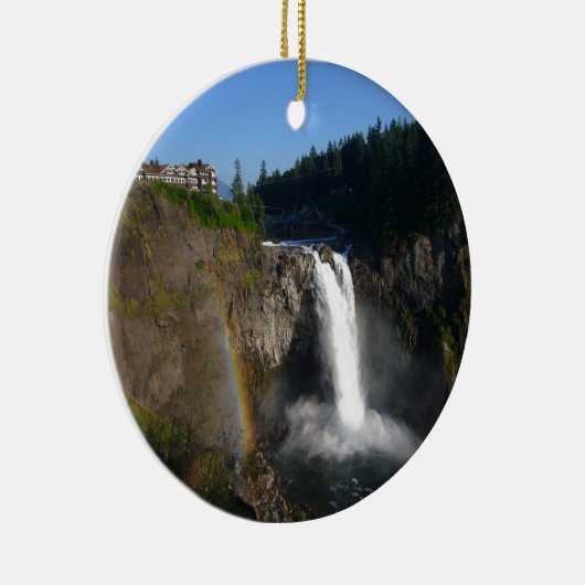 Snoqualmie Herfsten Washington Keramisch Ornament (Rechts)