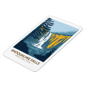 Snoqualmie Herfsten Washington Waterfall  Magneet (Linkerzijde)