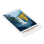 Snoqualmie Herfsten Washington Waterfall  Magneet (Rechterzijde)