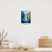 Snoqualmie Herfsten Washington Waterfall Poster (Keuken)