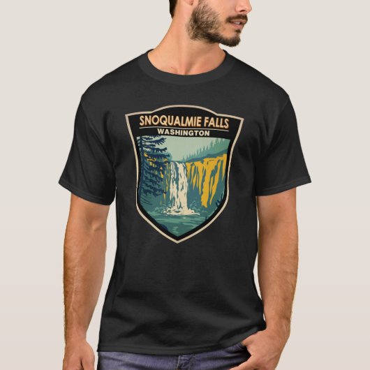 Snoqualmie Herfsten Washington Waterfall  T-shirt (Voorkant)