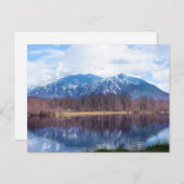Snoqualmie lake reflection briefkaart (Voorkant / Achterkant)