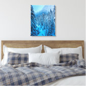 Snoqualmie Pass, staat Washington. Canvas Afdruk (Insitu (Slaapkamer))