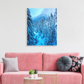 Snoqualmie Pass, staat Washington. Canvas Afdruk (Insitu (Woonkamer))