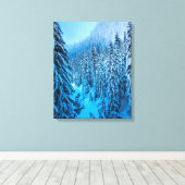 Snoqualmie Pass, staat Washington. Canvas Afdruk (Insitu (Houten vloer))