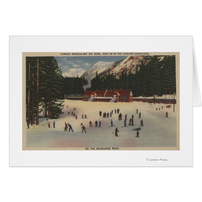 Snoqualmie Ski Area, WA - Uitzicht Ski (Voorkant Horizontaal)