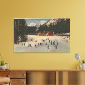 Snoqualmie Ski Area, WA - Uitzicht Ski Canvas Afdruk (Insitu (Woonkamer))