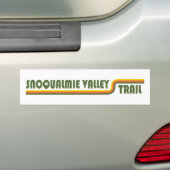 Snoqualmie Valley Trail Washington State Bumpersticker (Op auto)