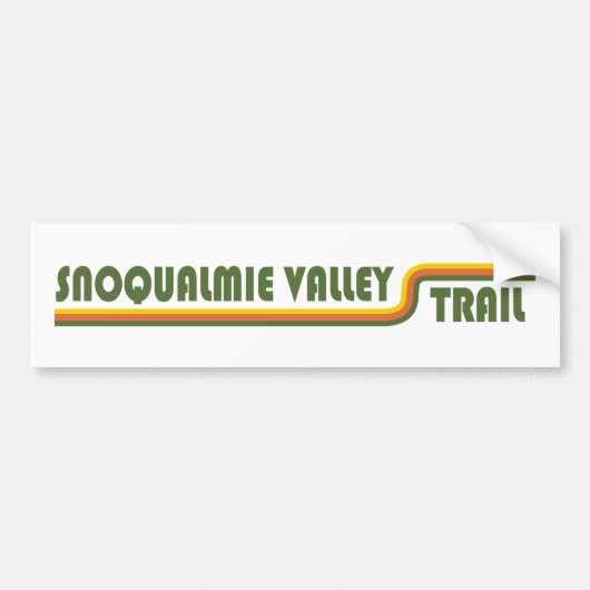 Snoqualmie Valley Trail Washington State Bumpersticker (Voorkant)