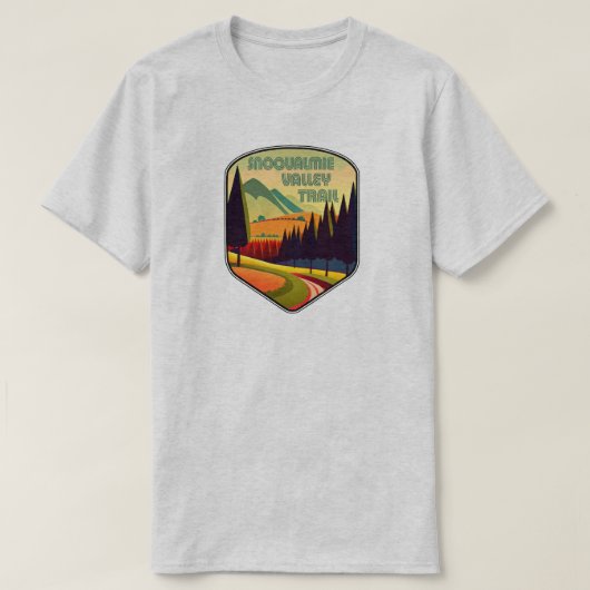 Snoqualmie Valley Trail Washington State Kleuren T-shirt (Design voorkant)
