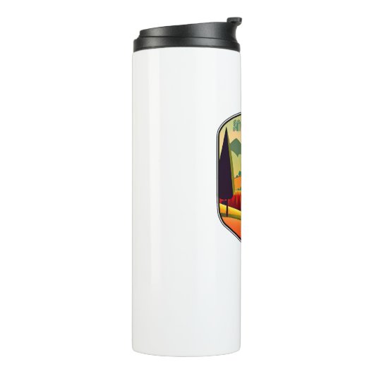 Snoqualmie Valley Trail Washington State Kleuren Thermosbeker (Gedraaid links)