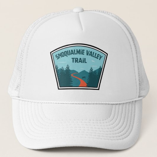 Snoqualmie Valley Trail Washington State Trucker Pet (Voorkant)