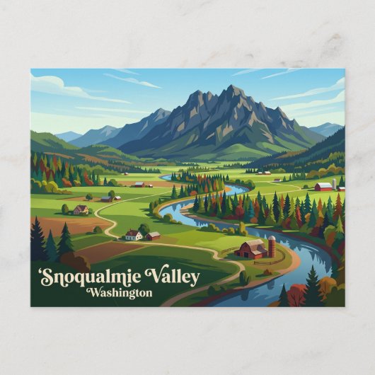 Snoqualmie Valley VS Briefkaart (Voorkant)