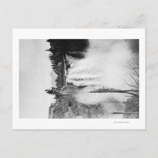 Snoqualmie, WA - Herfsten en Lodge-foto Briefkaart (Voorkant)