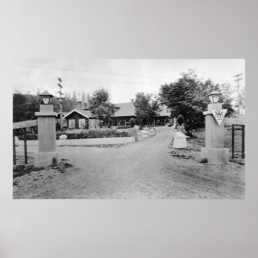 Snoqualmie, WA - Snoqualmie Herfsten Lodge Poster (Voorkant)