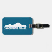 Snoqualmie Washington Alstublieft Bagagelabel (Voorkant horizontaal)