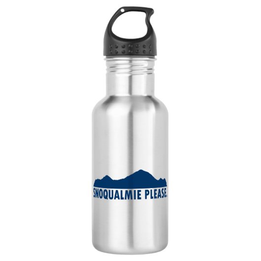 Snoqualmie Washington Alstublieft Waterfles (Voorkant)