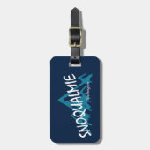 Snoqualmie Washington Mountains Bagagelabel (Voorkant verticaal)