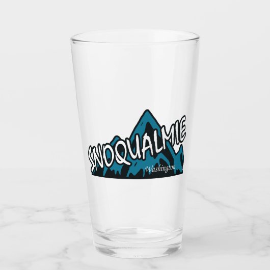 Snoqualmie Washington Mountains Glas (Voorkant)