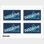 Snoqualmie Washington Mountains Rechthoekige Sticker (Vel)