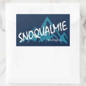 Snoqualmie Washington Mountains Rechthoekige Sticker (Tas)