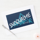 Snoqualmie Washington Mountains Rechthoekige Sticker (Envelop)