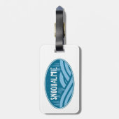 Snoqualmie Washington Outdoors Bagagelabel (Achterkant verticaal)