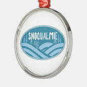 Snoqualmie Washington Outdoors Metalen Ornament (Links)