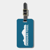 Snoqualmie Washington Please Bagagelabel (Voorkant verticaal)