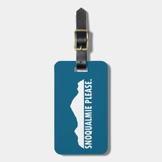 Snoqualmie Washington Please Bagagelabel (Voorkant verticaal)