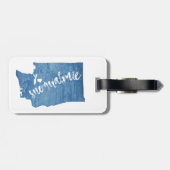 Snoqualmie Washington Wood Grain Bagagelabel (Achterkant horizontaal)