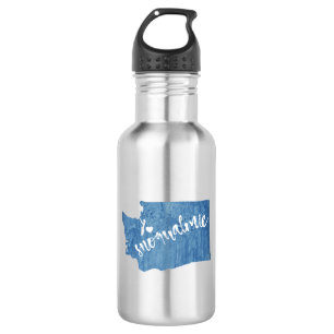 Snoqualmie Washington Wood Grain Waterfles