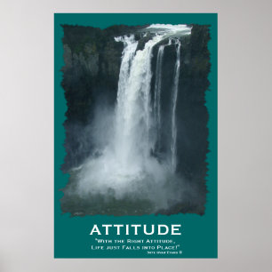 Snoqualmie Waterfall ATTITUDE Motivatie Poster