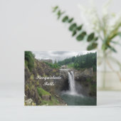 SnoqualmieFalls Briefkaart (Staand voorkant)