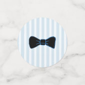 Snor en boog Stropdas Boy Baby shower Confetti (Kleine voorkant)